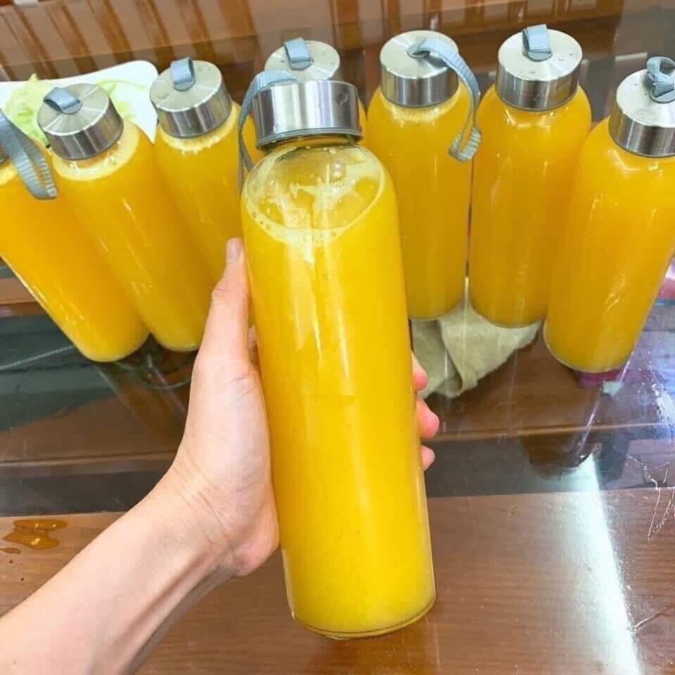 BÌNH NƯỚC DETOX THUỶ TINH 500ML CÓ QUAI XÁCH