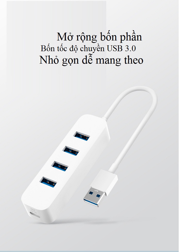 Bộ Chuyển Đổi 3.0 Truyền Dữ Liệu Tốc Độ Cao Chia 4 Cổng USB Cho Máy Tính