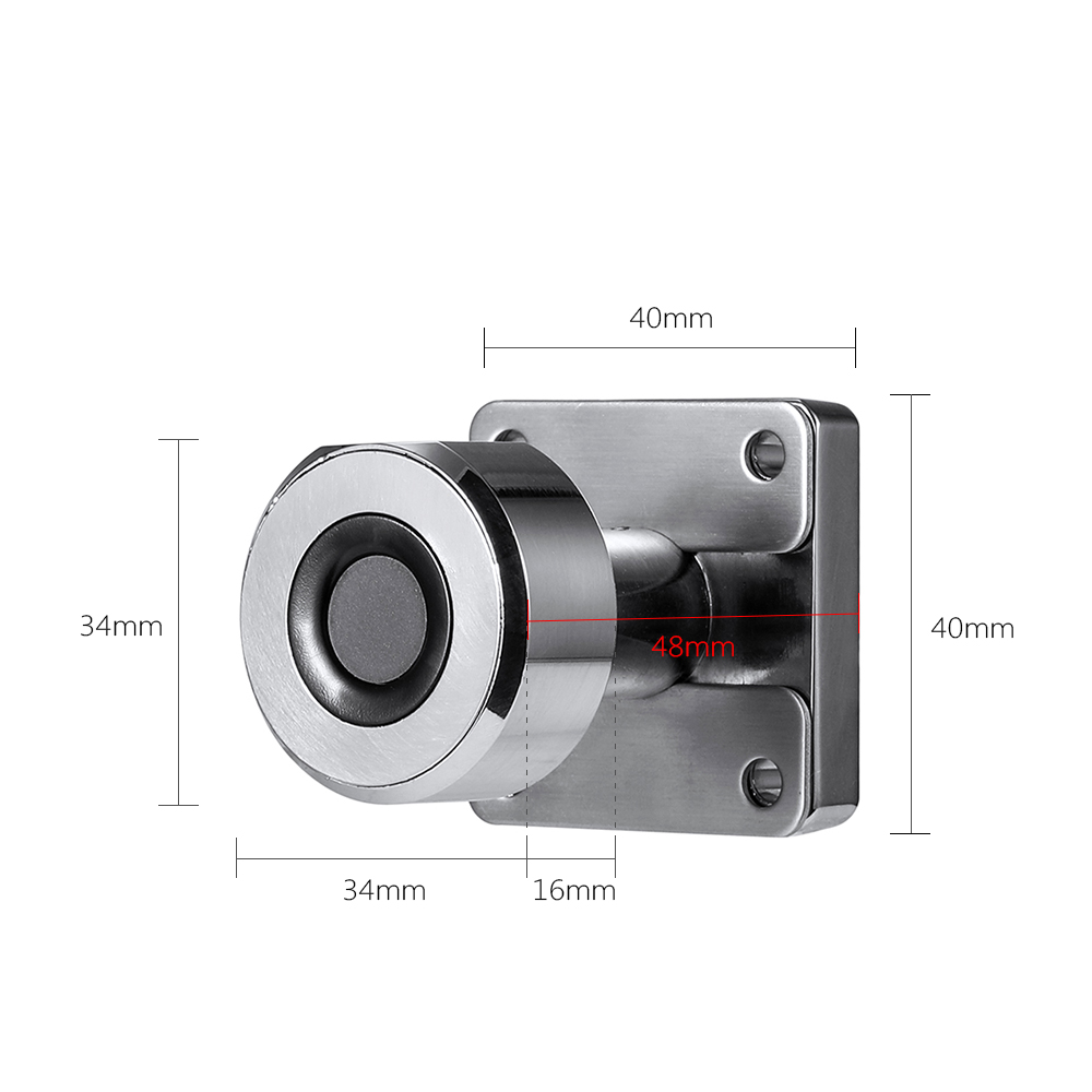 Khóa ngăn kéo thông minh bằng vân tay & APP bằng hợp kim kẽm và thép không gỉ 303,tích hợp pin lithium có thể sạc lại,Cổng sạc USB