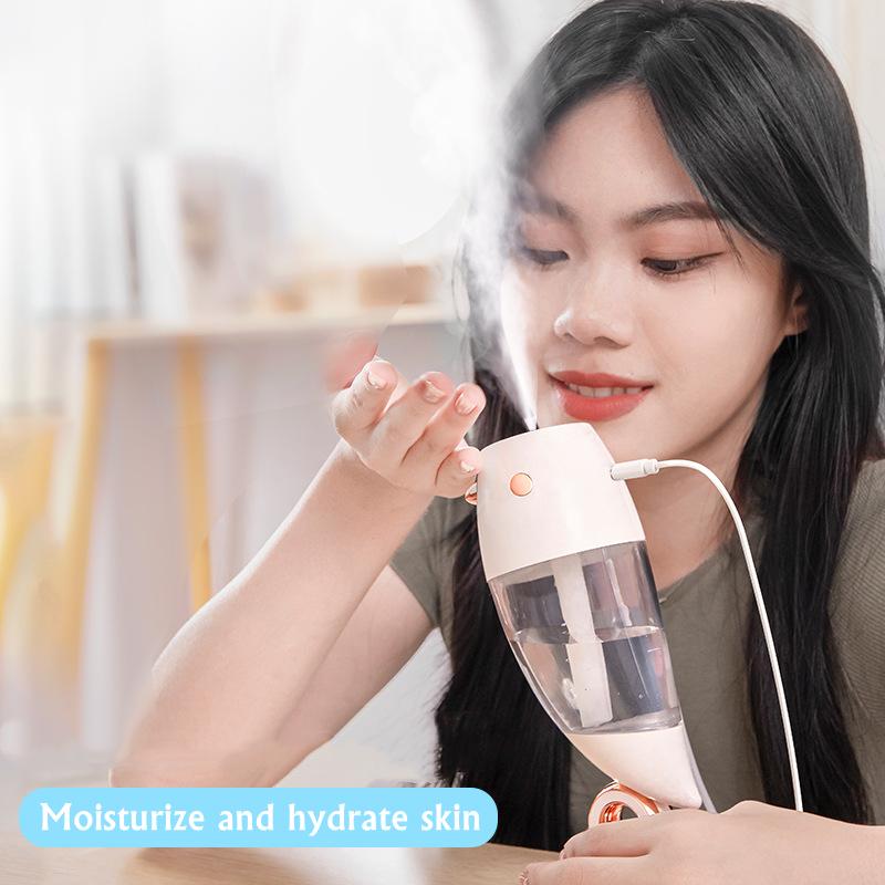 360 ° Xoay Dễ Thương Chim Máy Tạo Độ Ẩm Không Khí USB Siêu Âm Thanh Mát Phun Sương Tạo Phun Sương Tạo Ẩm Hình Ếch Con Có Đèn LED Chiếu Đèn Cho Nhà Phòng hương Thơm