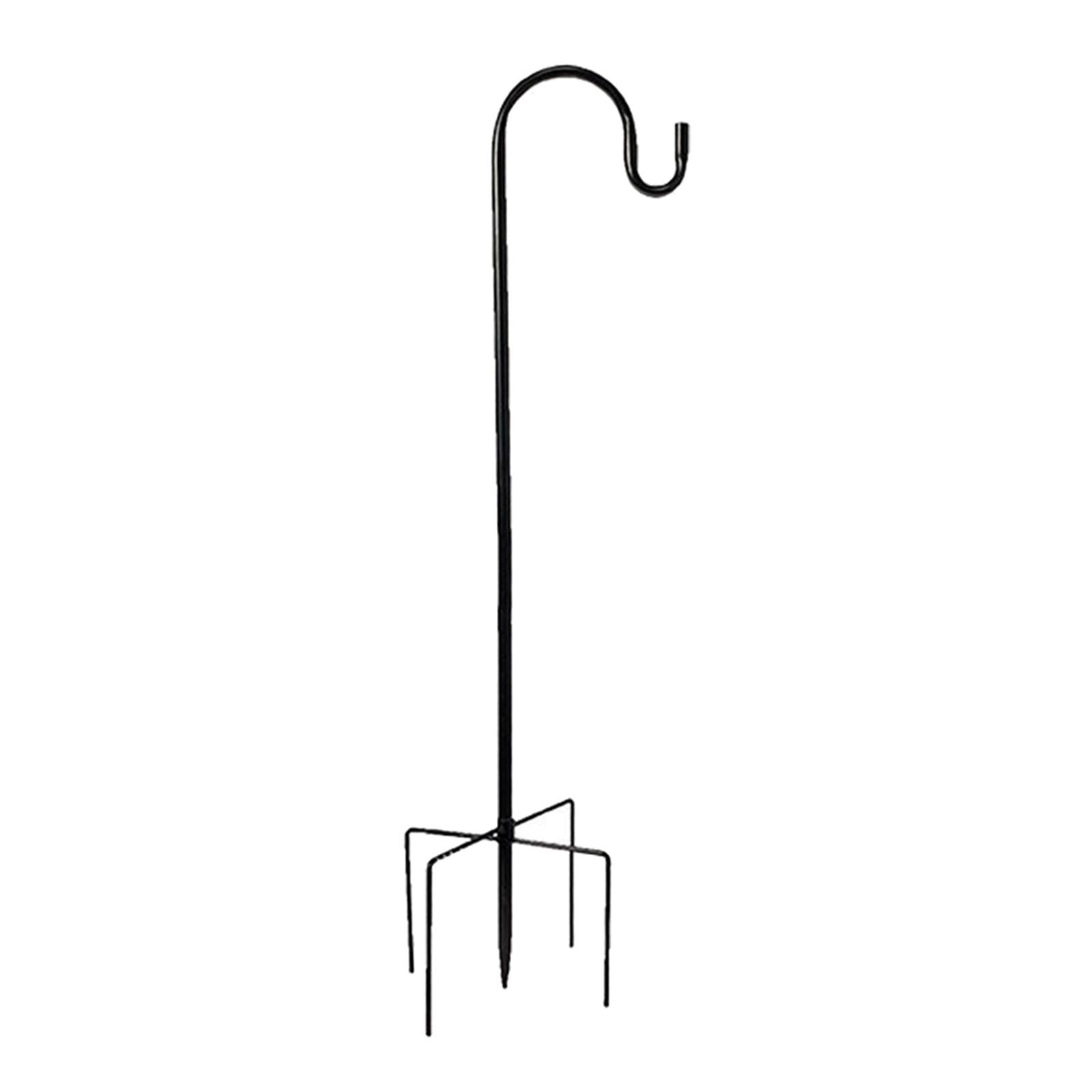 Stable Shepherd Hook Garden Lawn Stake Pole Hanger for Bird Feeder