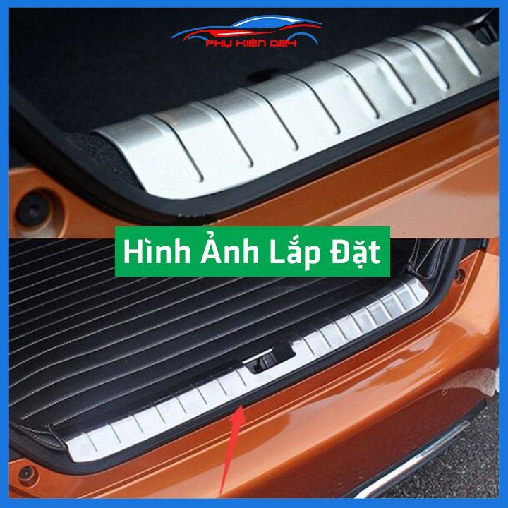 Ốp chống trầy cốp Civic 2016-2017-2018-2019-2020-2021 inox sáng bóng bảo vệ xe chống va đập