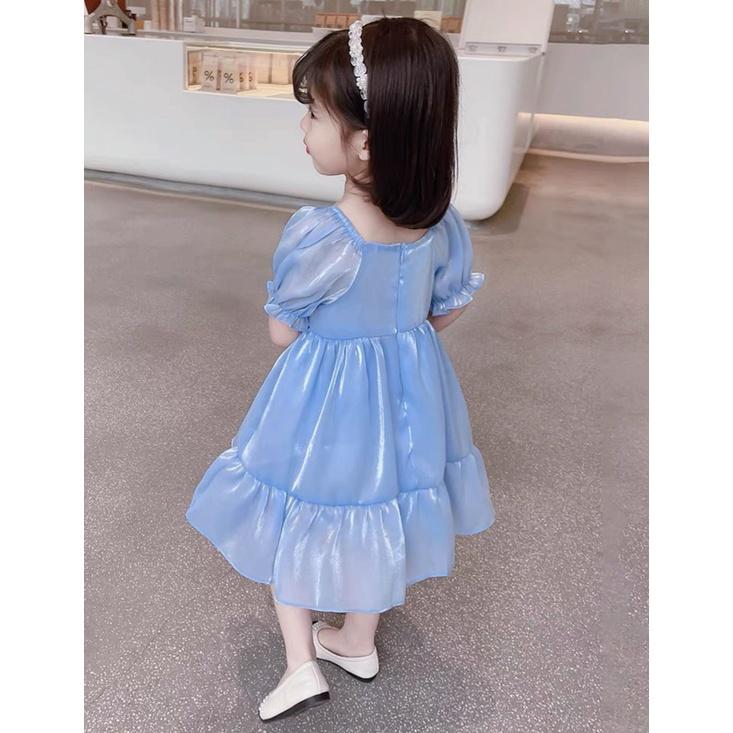 Váy đầm voan tơ óng công chúa cho bé 8-20kg