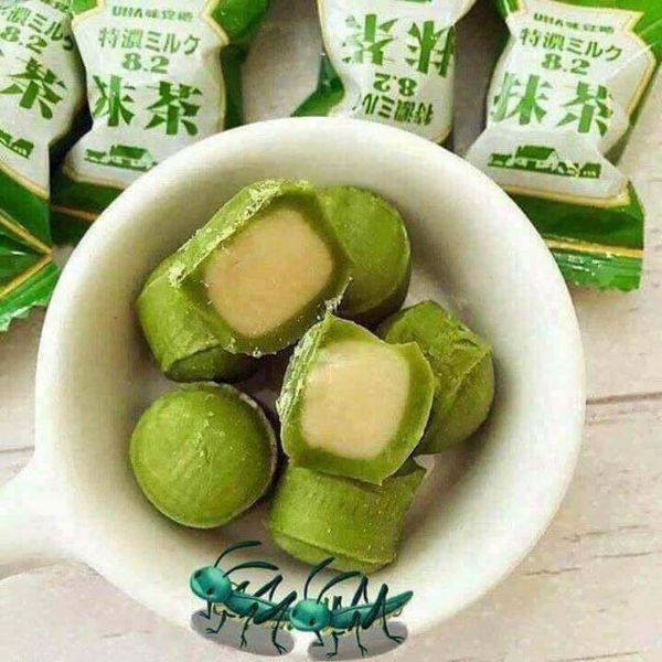 Kẹo UHA 8.2 vị Sữa trà xanh gói 80gr