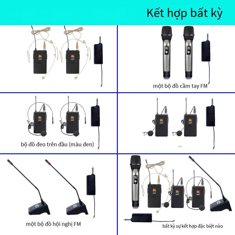 Nguồn phong cách mới nhất micro không dây một cho hai đeo micro cài áo thắt lưng túi ngực thu hoạch lúa mì