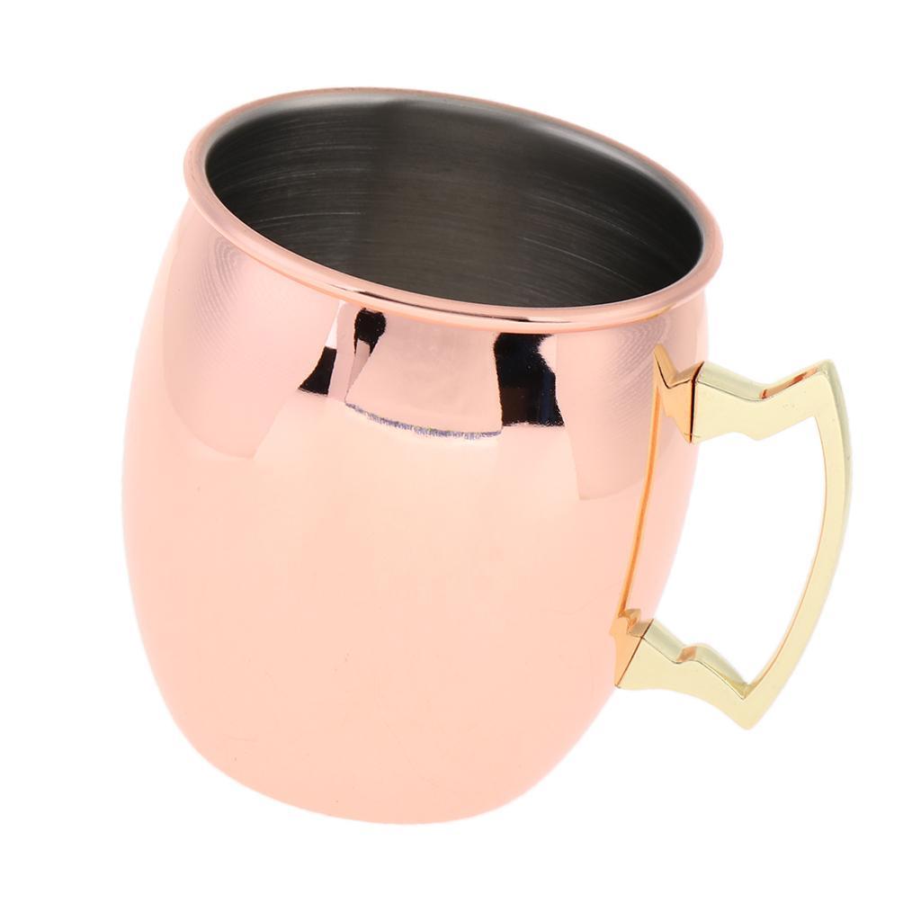 Cocktail Stainless Steel Moscow Mule Mug Steel Plated Cup Beers Wine Tea