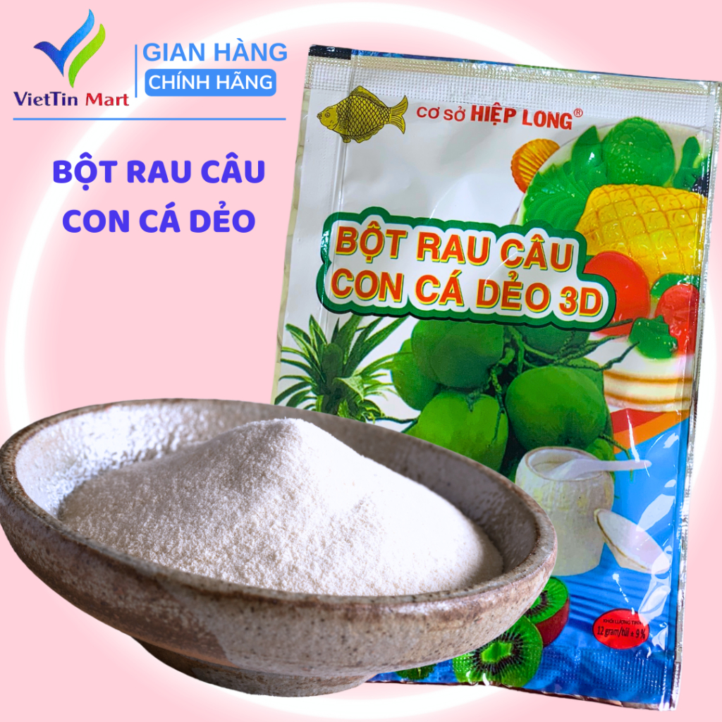 1 Gói Bột Rau Câu Con Cá Dẻo Hiệp Long 10Gramgói