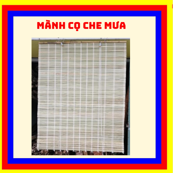 Mành che nắng, rèm treo cửa sổ có dây kéo  (khổ 1,5M x2M mét,) Mành cọ decore chụp himh trang trí  màu tự nhiên bền đẹp