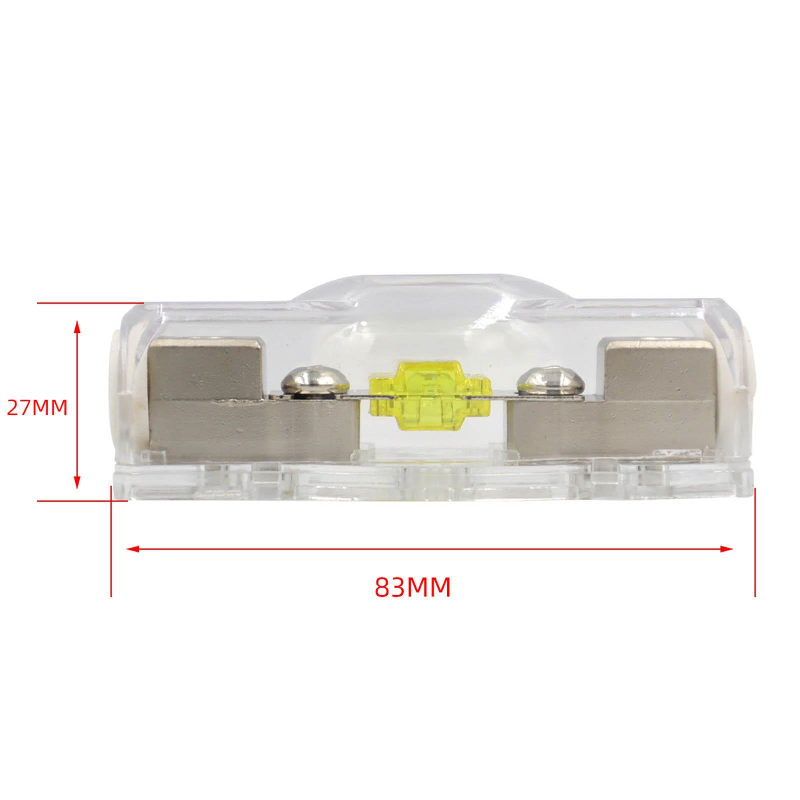 Mini 120A Anl Fuse Holder with Fuse 30A 40A 60A 80A 100A for Auto Car Stereo Audio Amplifier