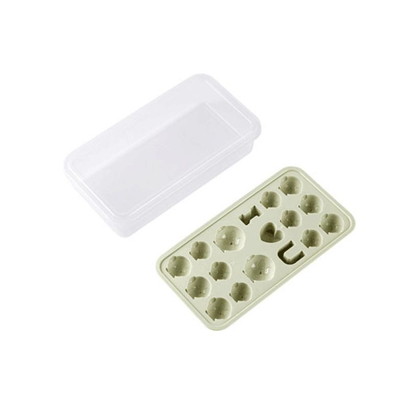 Khuôn Silicon Làm Đá Hình Tổ Ong Có Nắp Đậy Tiện Dụng