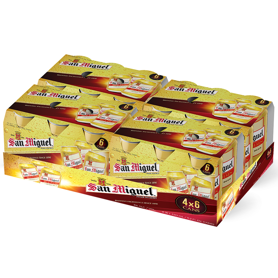 Thùng 4 lốc Bia San Miguel Pale Pilsen lon 330ml