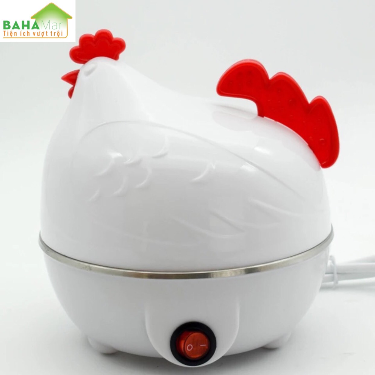 NỒI HÌNH GÀ MÁI HẤP TRỨNG KIỂM SOÁT NHIỆT ĐỘ TỰ ĐỘNG TẮT KHI CHÍN "BAHAMAR" luộc hấp trứng nhanh gọn an toàn