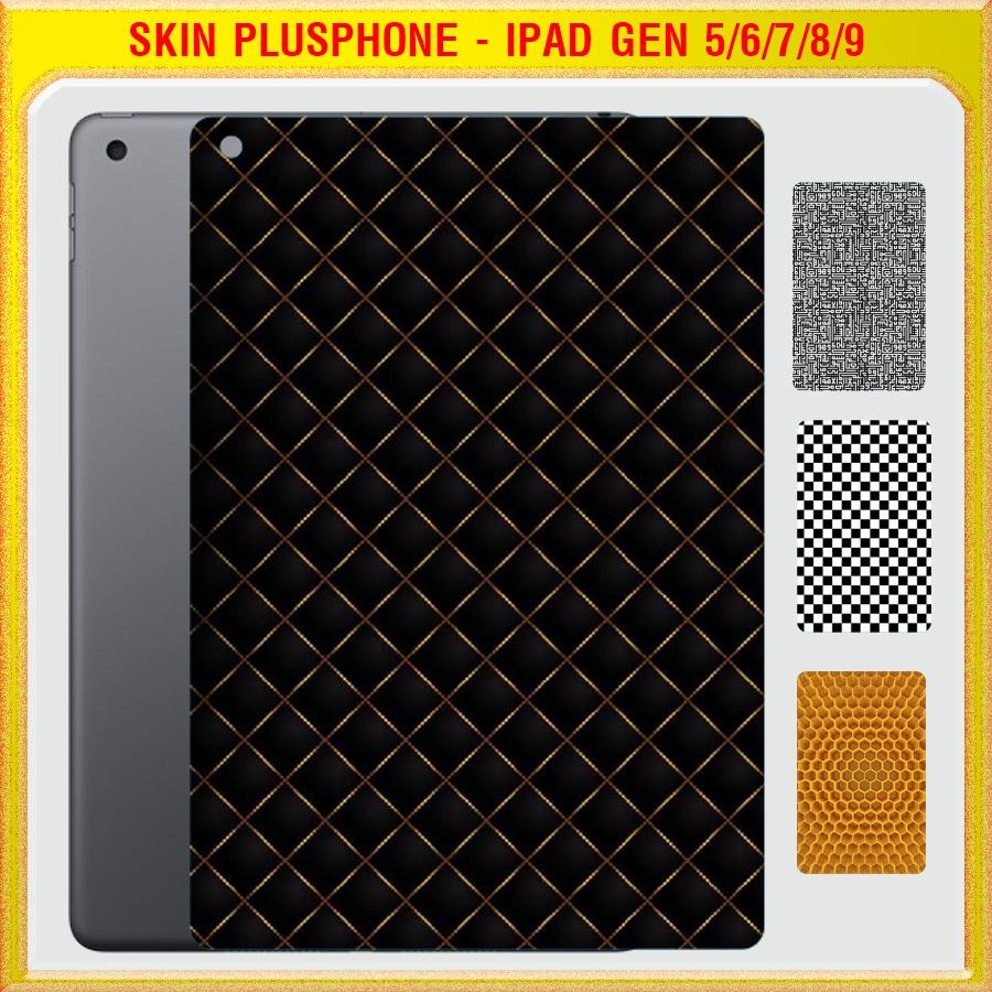 Dán Skin cho mặt sau iPad Gen 5, Gen 6 9.7 inch, Gen 7, Gen 8, Gen 9 10.2 inch in hình caro