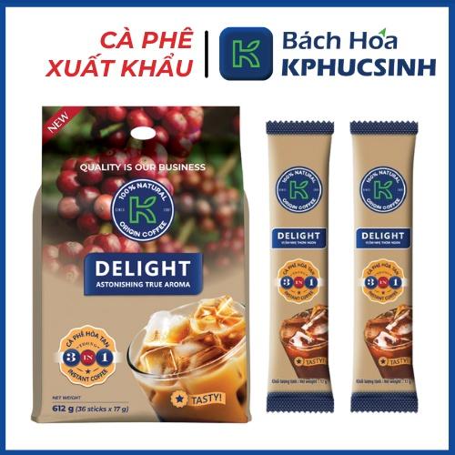 Combo 2 túi cà phê sữa hòa tan K-Delight 3in1 (612g/Túi)