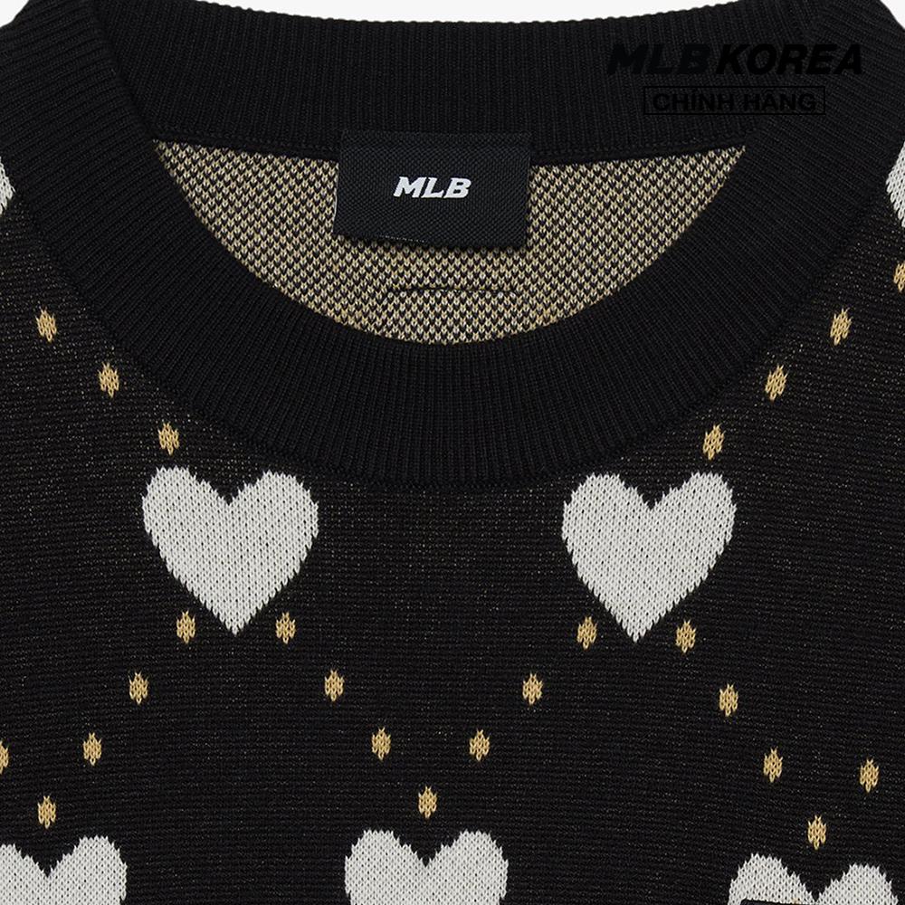 MLB - Áo sweater unisex cổ tròn tay dài Heart Overfit 3AKPH0131