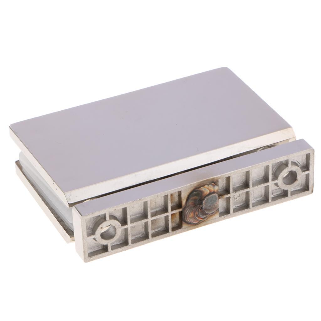 3pcs 5mm Glass Shower Door Hinge Bracket Stainless Steel 360° Door Clamps