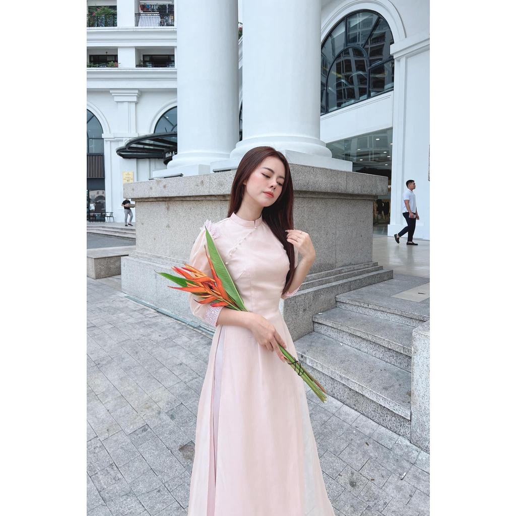 Áo dài cách tân 4 tà HẠ VŨ hàng thiết kế siêu hot