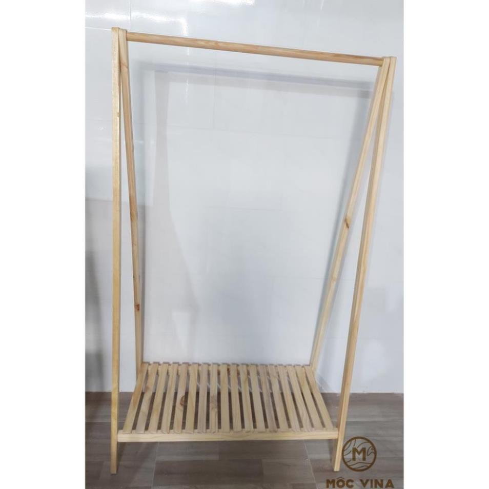 Giá Treo Quần Áo Kệ Để Đồ Chữ A 1 Tầng Gỗ Thông Tự Nhiên Mộc Vina
