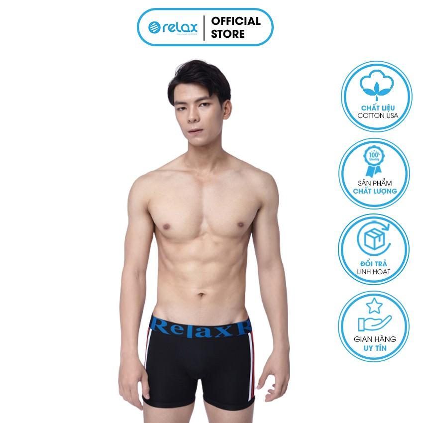 Quần lót nam boxer RLTK007 quần sịp nam thoáng mát mềm mại cao cấp, co giãn tốt, ôm gọn - RELAX