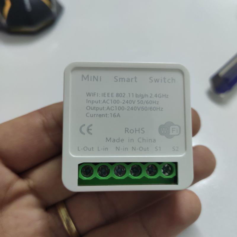 Công tắc module tuya wifi hỗ trợ công tắc tay 16A