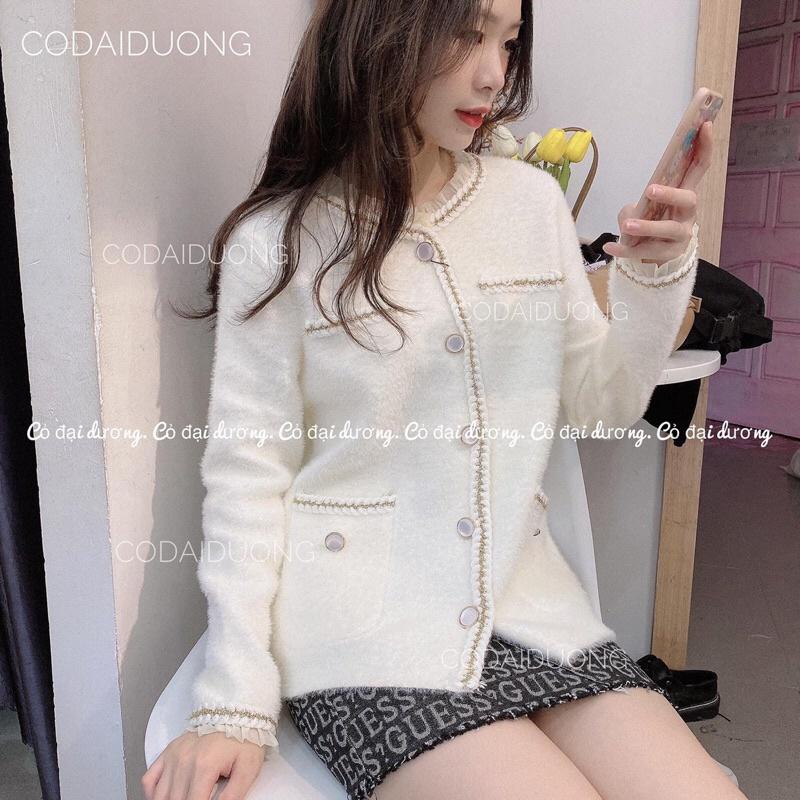 Áo dạ viền bèo