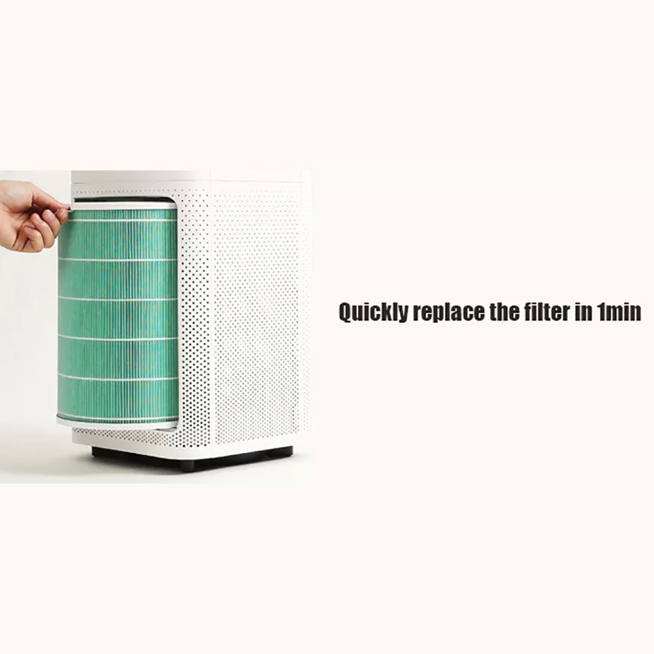 Lõi lọc không khí xiaomi air purifier 2S, 2H, 3, 3H và pro (Xanh) - Hàng Nhập Khẩu