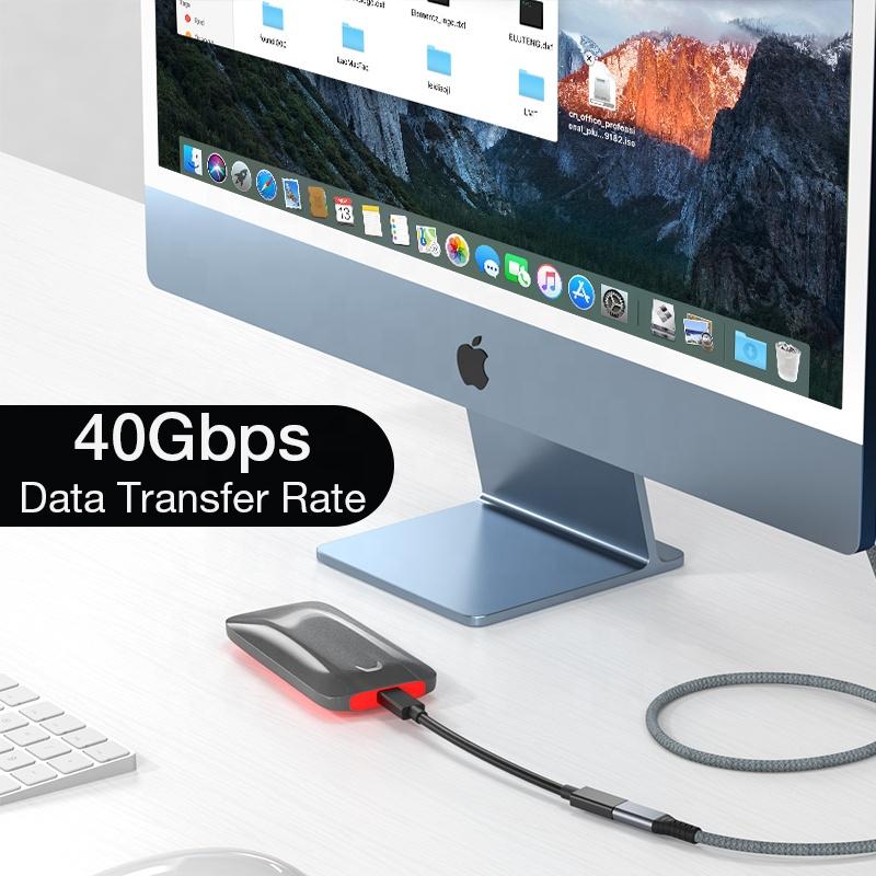 Ult-Unite Thunderbolt 4 USB C mở rộng Cáp USB4 mở rộng cáp dữ liệu 40Gbps 8K@60Hz PD 5A/100W Type-C Data cho MacBook Pro Color: USB4 Mext