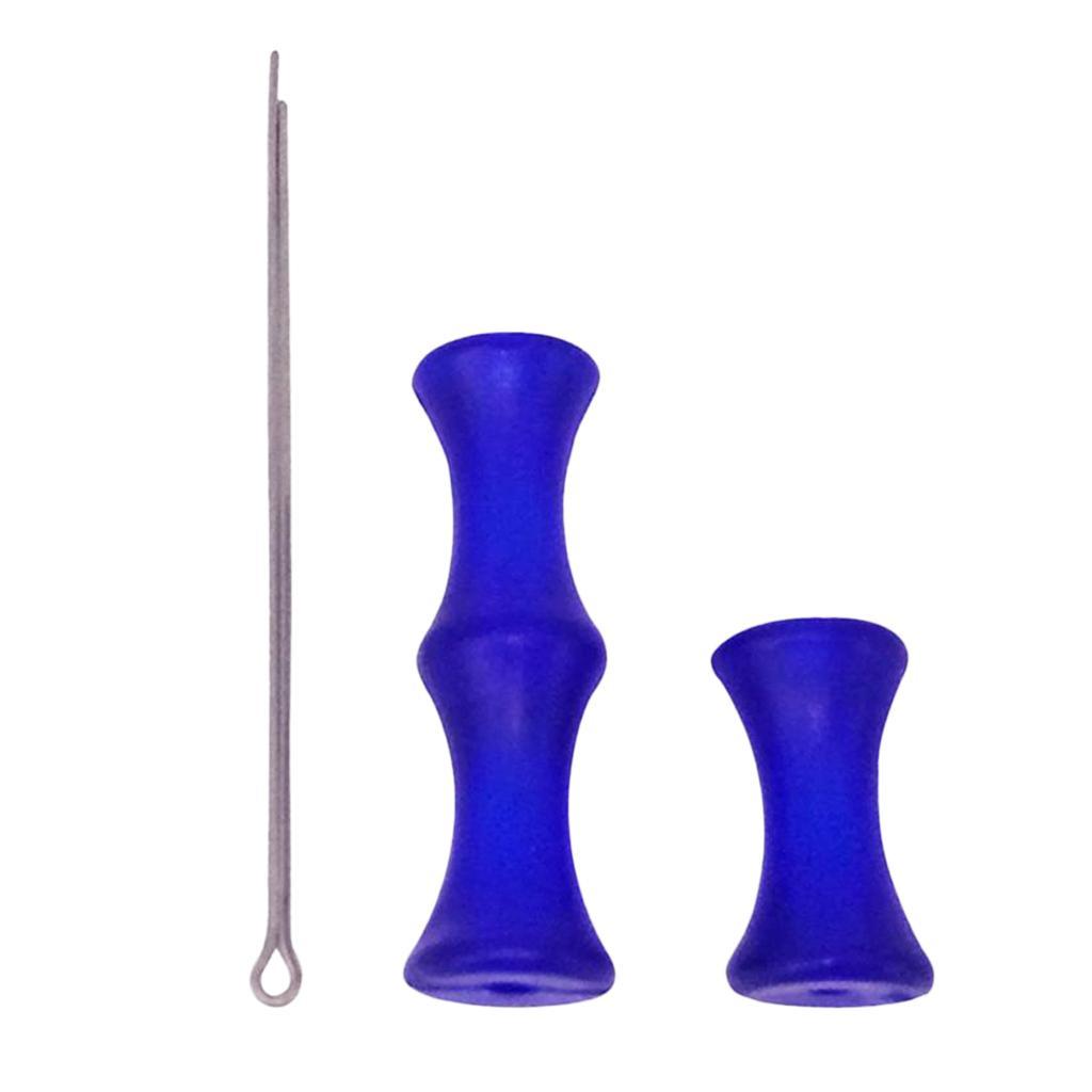 Silicone Fingers Guard Protector Gear for Recurve Bow Blue