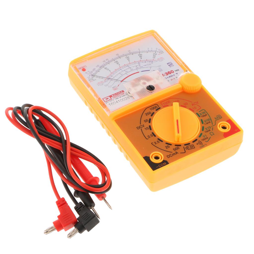Digital Multimeter, TY360 Magnetic Pointer, Measure Voltage, Current, Resistance Diode Tester Meter