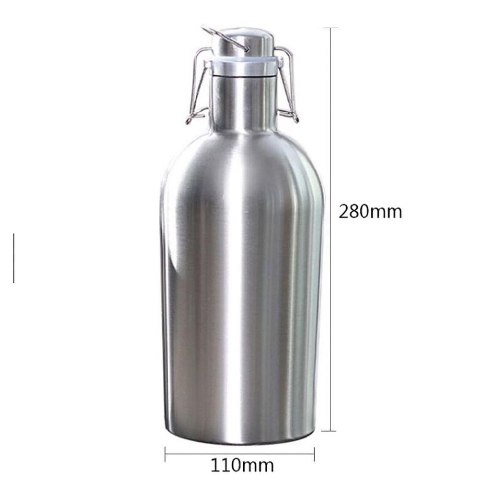 Bình Đựng Bia INOX 304 2L cao cấp