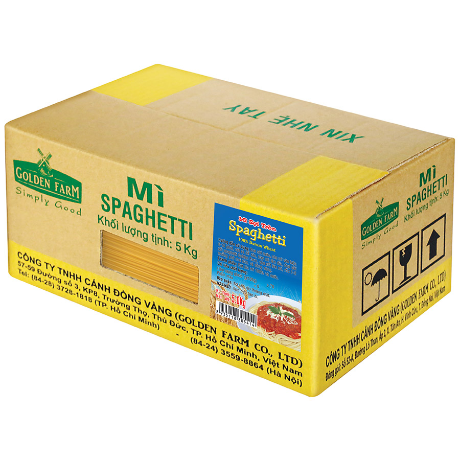 Mì Spaghetti Golden Farm 5kg