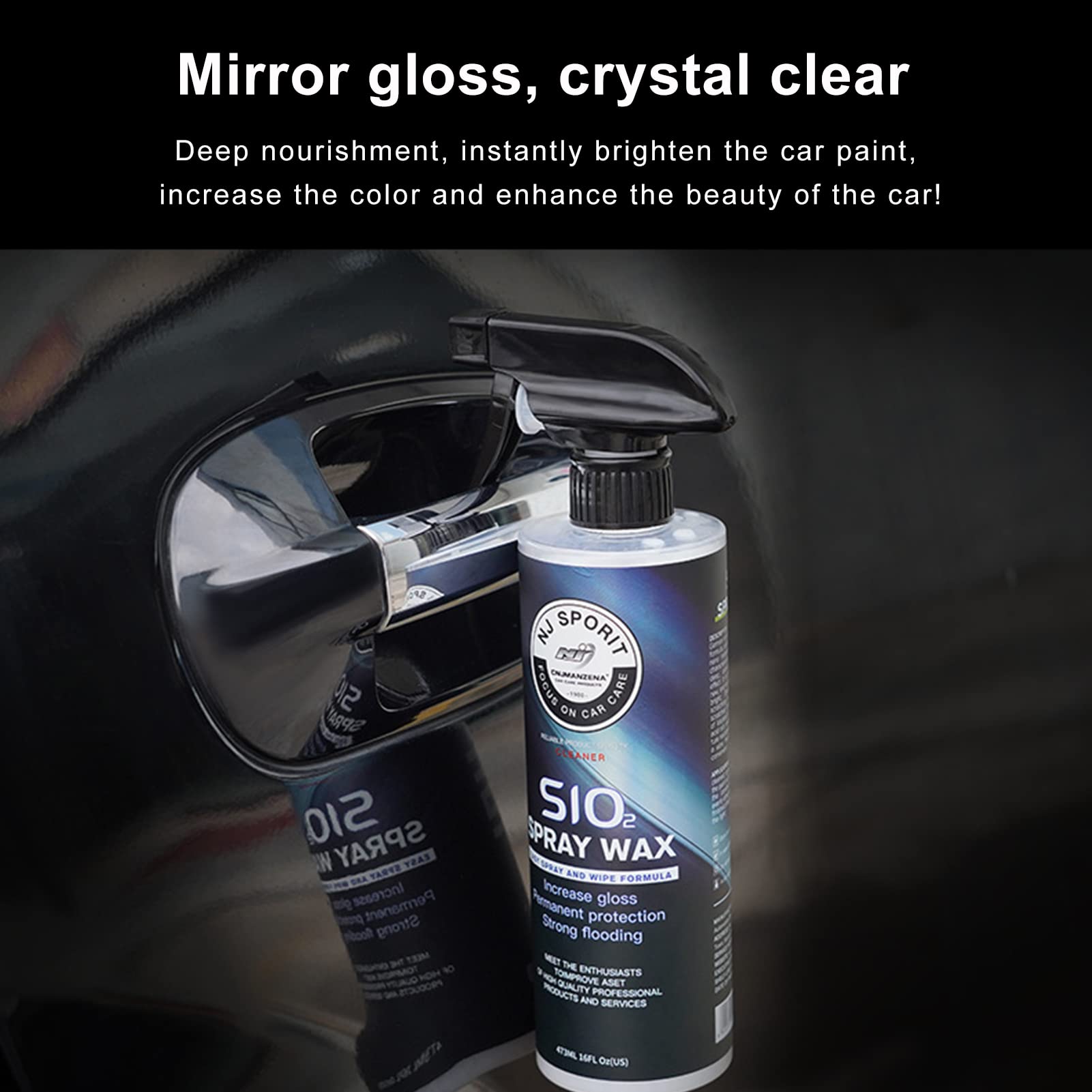 Dung dịch phủ sáp Ceramic dưỡng bóng sơn xe ô tô High Gloss Car Wax Polish Spray Top Coat Polish Polymer Paint Sealant