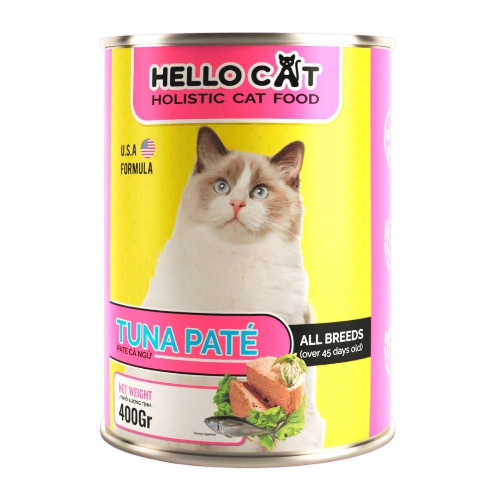 Pate Mèo Vị Cá Ngừ Bắt Vị Dễ Ăn - Hello Cat Tuna Pate 400G