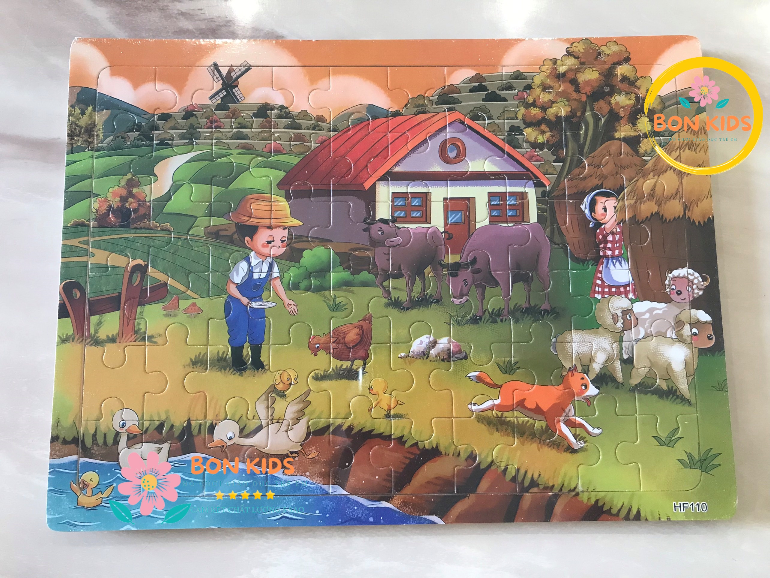 Đồ chơi tranh xếp hình 60 miếng puzzle - Đồ chơi giáo dục thông minh trẻ em