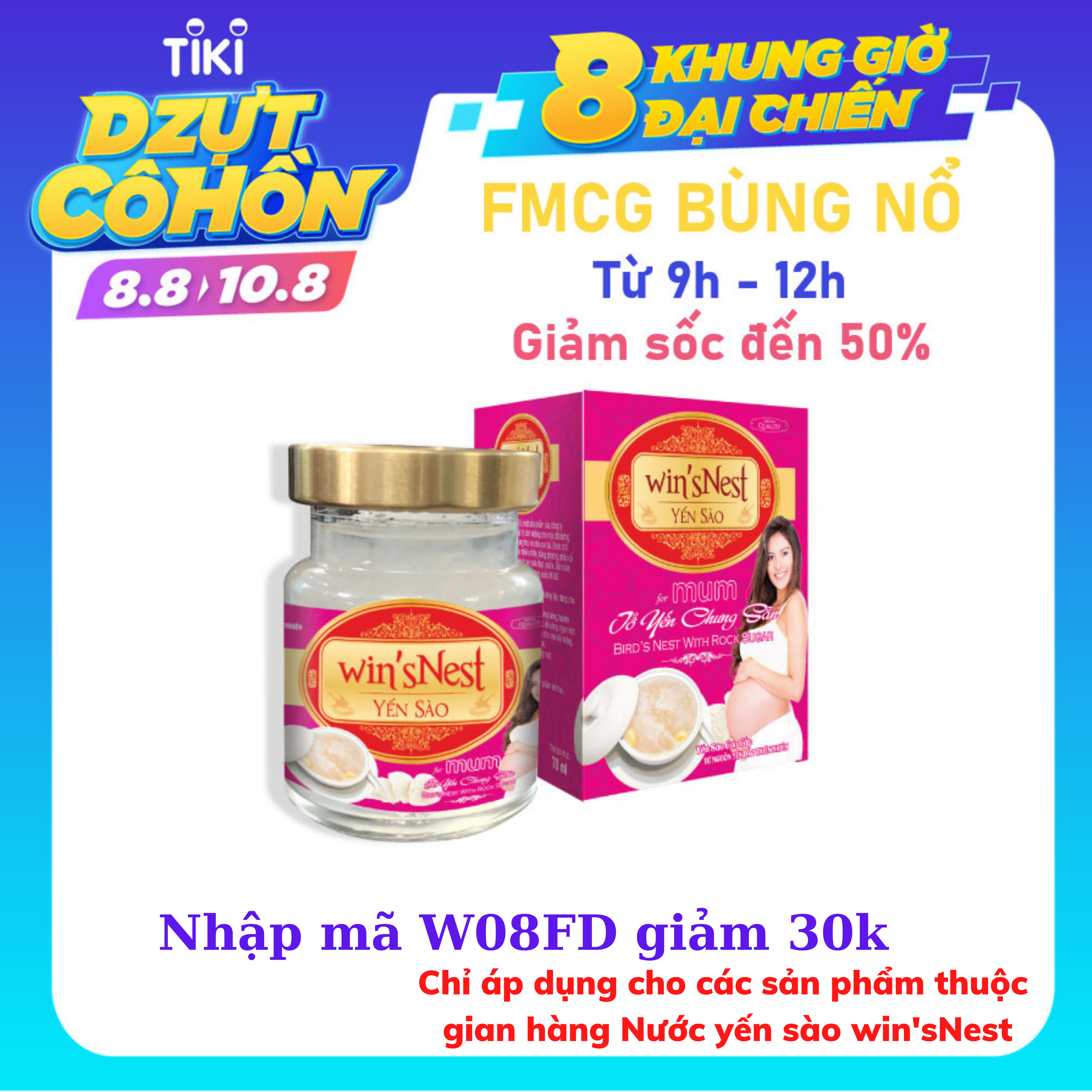 Yến sào win'sNest tổ yến chưng sẵn Mum (lọ /70ml) dành cho mẹ mang thai và cho con bú