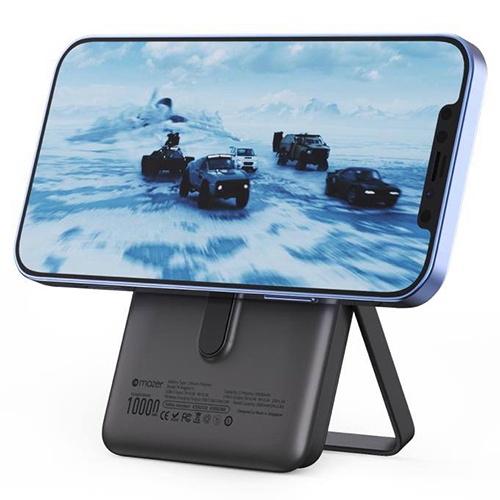 Pin Dự Phòng Mazer Infinite Boost Mag Stand Mini Qi Wireless MagAir13 Sạc Không Dây Dung Lượng 10000mAh Hàng Chính Hãng