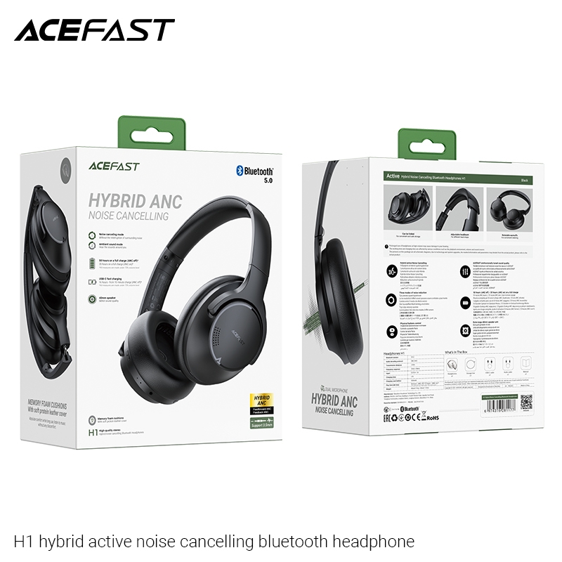 Tai nghe Bluetooth choàng đầu Acefast chống ồn - H1 Hàng chính hãng Acefast