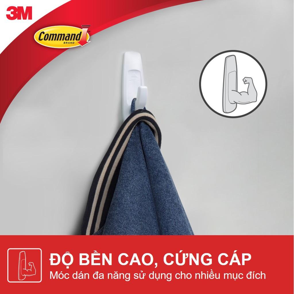 Bộ 10 Móc dán tường Command 3M chịu lực 2.2kg - Gói siêu ưu đãi, độ bền cao, bám cực chắc, tháo cực dễ 17008EXVP