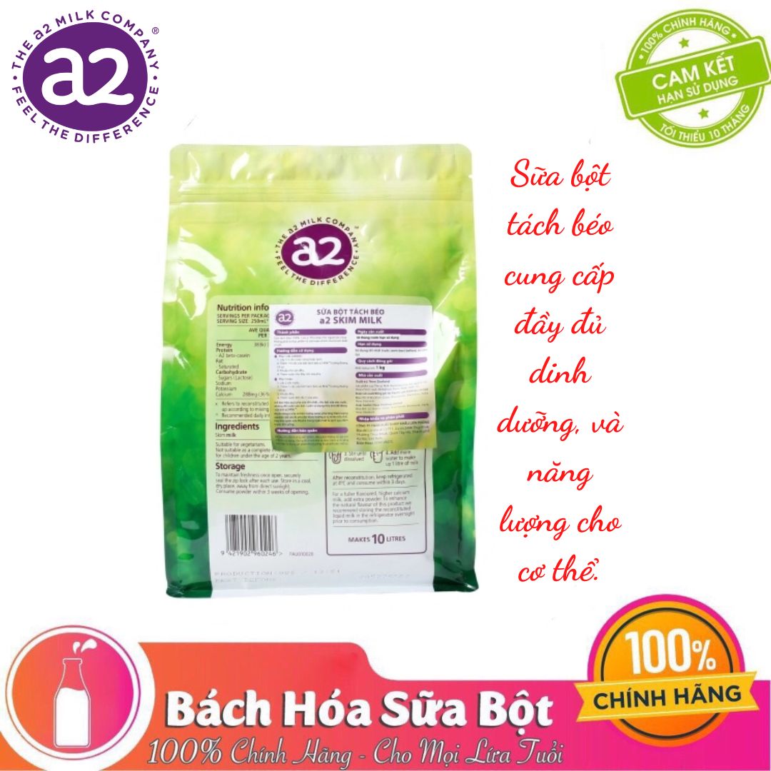 Sữa Bột Tách Béo A2 Skim Milk - Gói 1kg