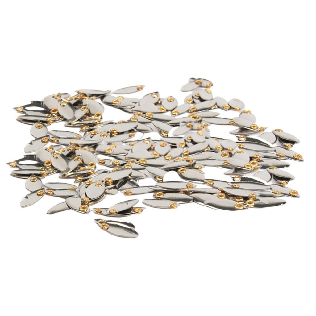 10/50/100pcs Durable Spoons Fishing Lures Sequins Baits Metal Wobblers Lures