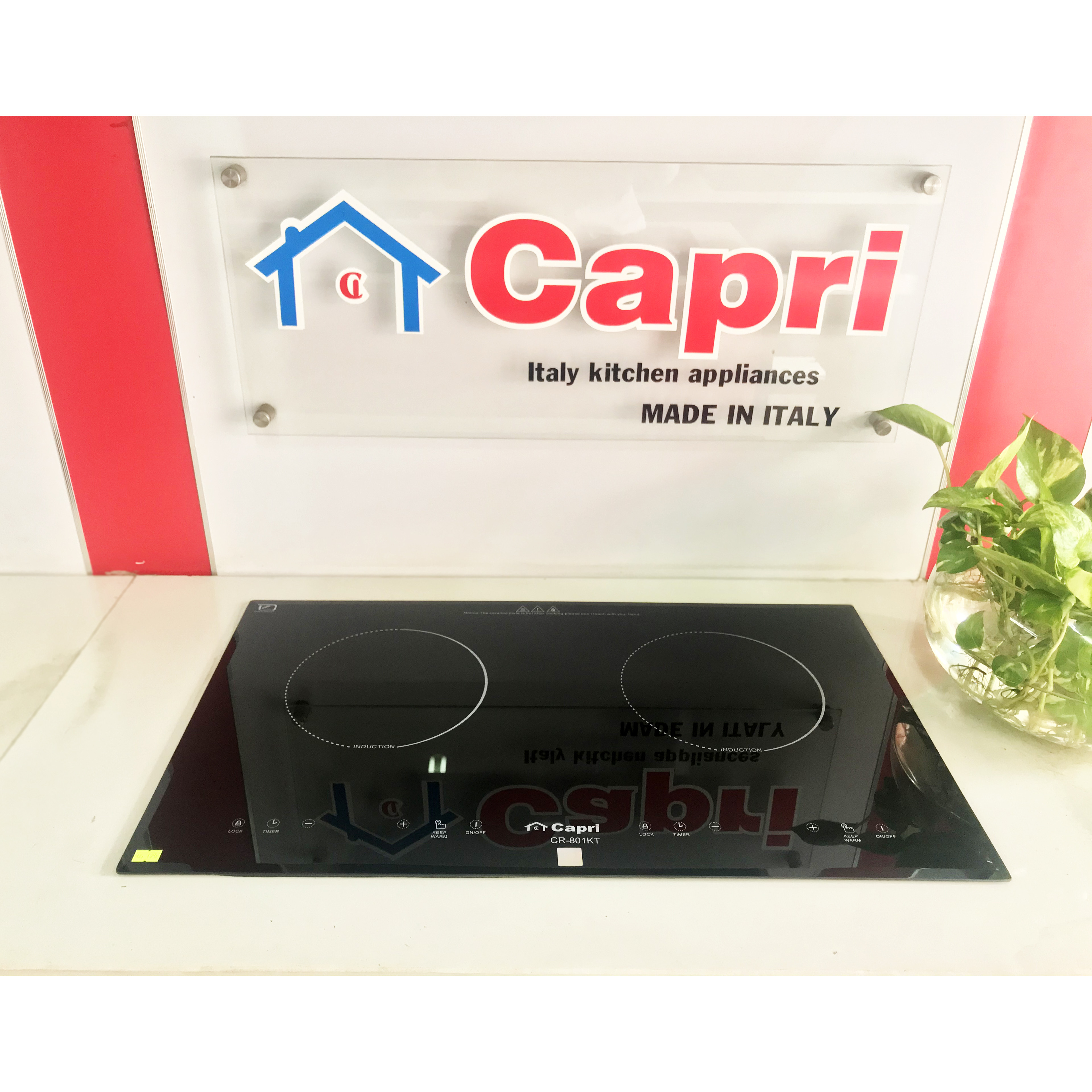 Bếp Điện Từ Đôi Capri CR-801KT - Hàng Nhập Khẩu, Thiết Kế Sang Trọng, Chất Liệu Cao Cấp, Tiết Kiệm Tối Ưu