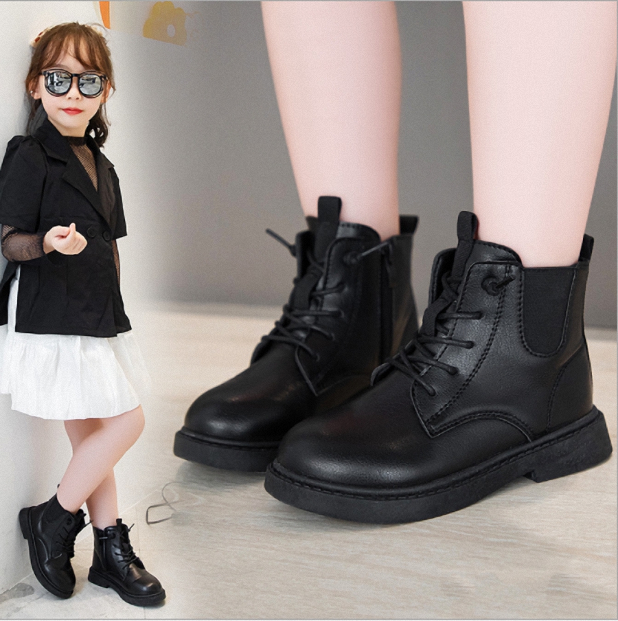 Giày Boot da cho bé gái phong cách hàn quốc (mẫu mới nhất ) - BB108