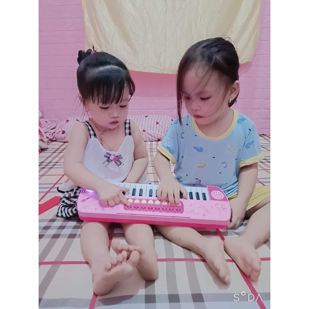 Đồ Chơi Đàn Piano Cho Bé Trai- Bé gái -Có Đèn Nhạc Và Micro Chuẩn Âm- Kích hoạt ngôn ngữ-Tự tin cho con- Từ 1-6 tuổi