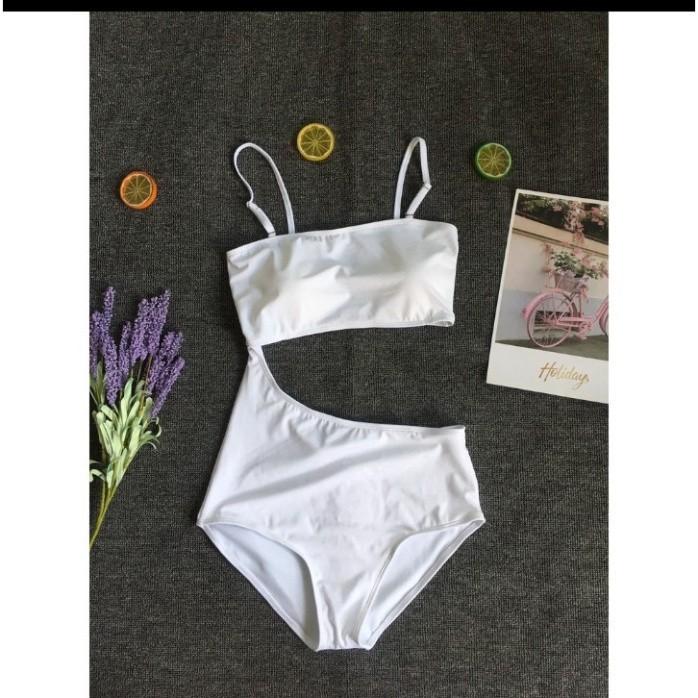 freeship Đồ bơi bikini một mảnh khoét eo cổ yếm cut out VATIXA BKN32