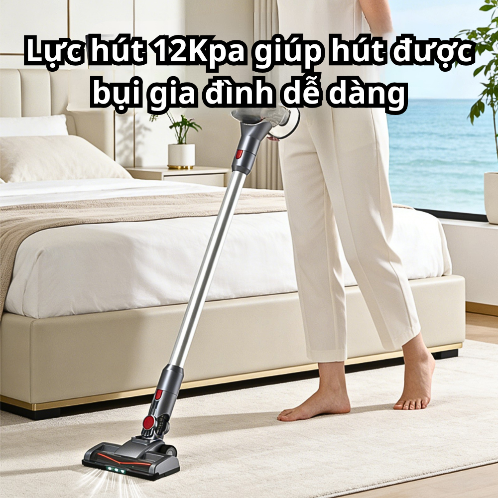 Máy hút bụi cầm tay Lumabella LB- 63021 SẠC PIN công suất cực lớn lên đến 2200W hút bụi mịn gia đình, ô tô - HÀNG CHÍNH HÃNG