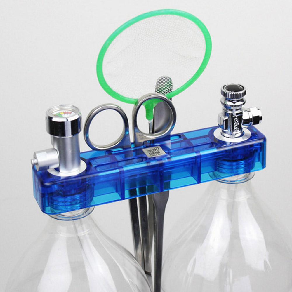 Bộ hệ thống máy tạo CO2 tự làm với bộ đo áp suất cho bể cá