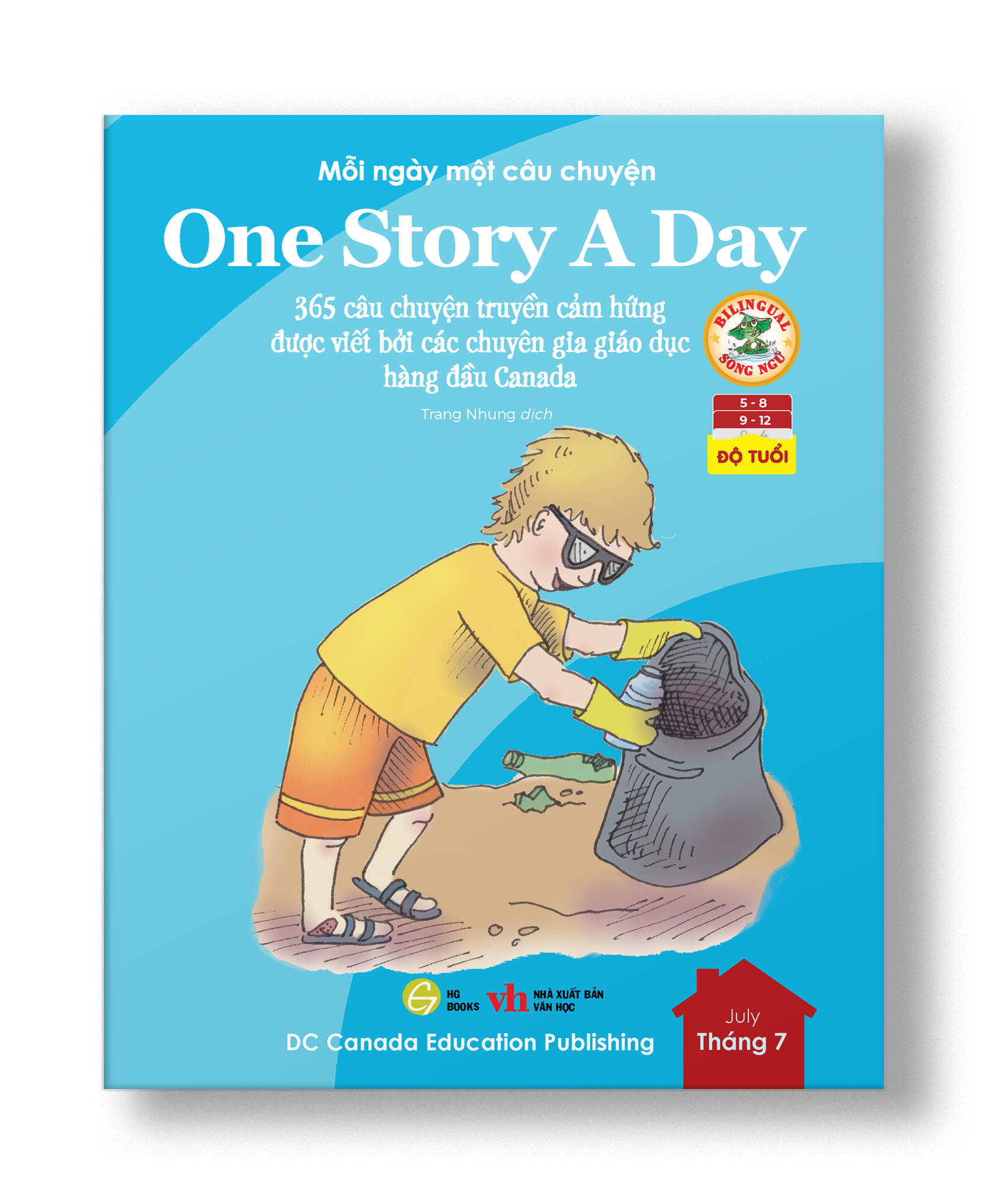 One Story A Day - Sách song ngữ cho bé, 12 cuốn truyện - 365 câu chuyện phát triển trí tuệ và nuôi dưỡng tâm hồn - Tặng kèm file nghe &amp; note từng vựng