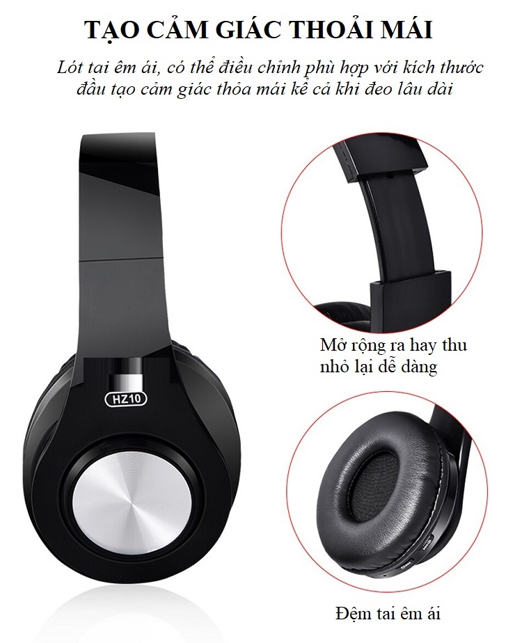 Tai nghe headphone không dây bluetooth HZ.10