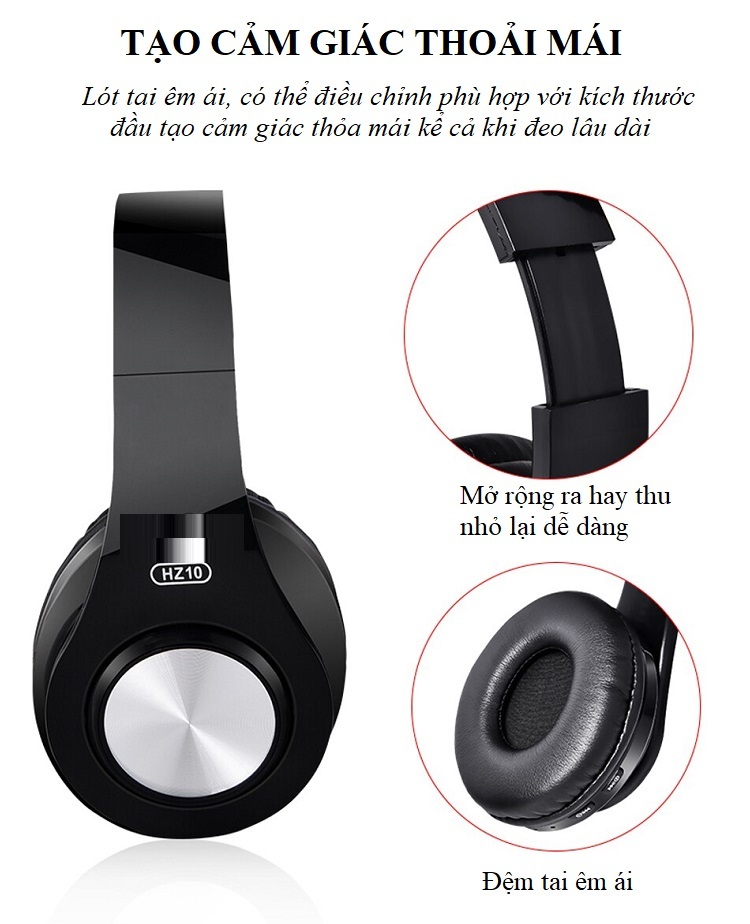 Tai nghe không dây cao cấp đa năng HZ10 Âm thanh sống động chân thực