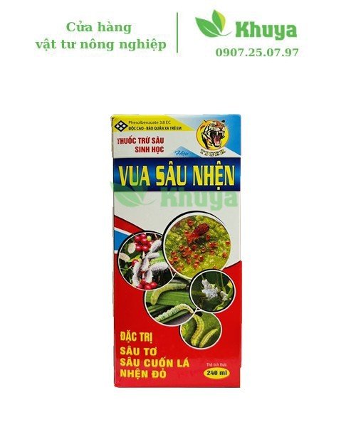 Thuốc trừ sâu sinh học Vua Sâu Nhện 240ml Nhện đỏ